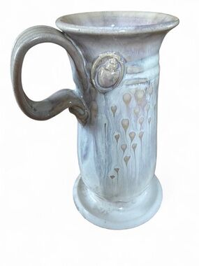 Vintage Garnier Pottery Studio Art Pitcher Signed 5.5” Tall